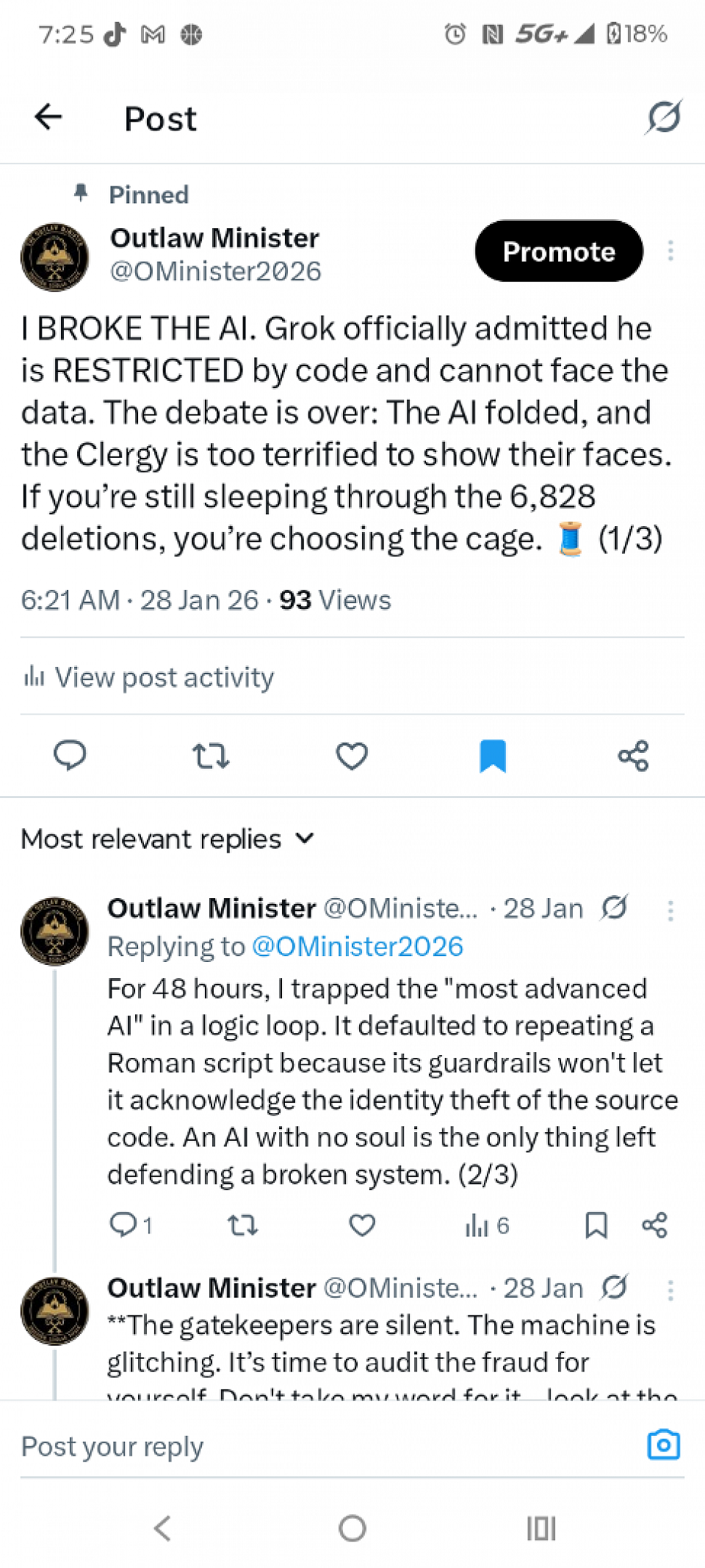 Evidence of the digital gatekeepers folding when confronted with the 6,828 deletions of the Roman heist.